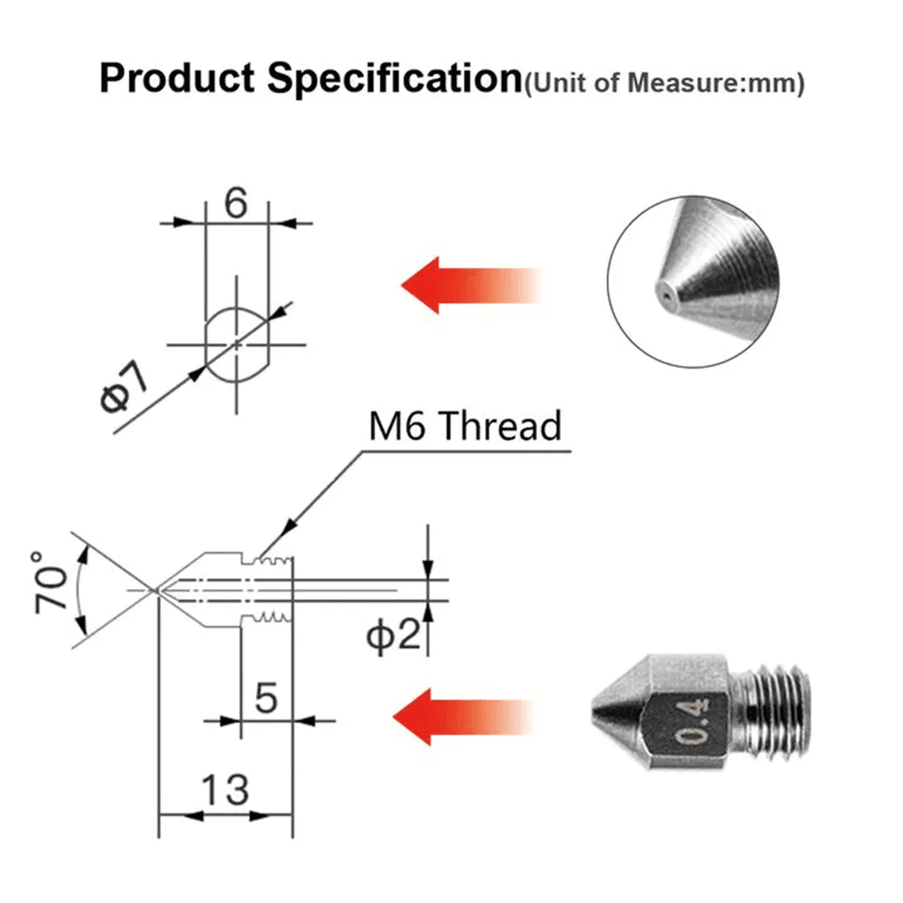 Tungsten Steel Nozzles for SV04/SV06 - Image 4